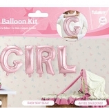 Its a Girl foly ballonne set  38 cm , ongevuld
