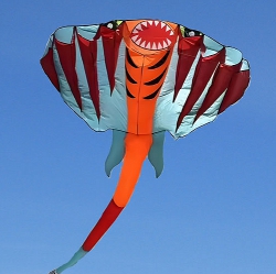 eenlijns  7 cel manta vlieger rood