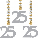 25 Zilver Hangdecoratie