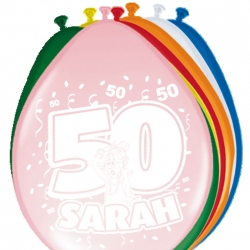 50 Jaar Sarah  Ballonnen
