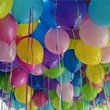 Helium Ballonnen  va 10 stuks assortie kleur