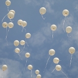 Helium Ballonnen  50 stuks wit