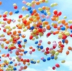 Helium Ballonnen  1000 stuks assortie kleur