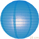 Lampion blauw  25 cm 10 stuks