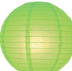 Lampion groen 25 cm 5 stuks