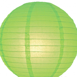Lampion groen 25 cm 10 stuks