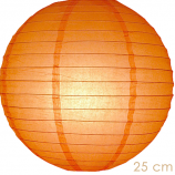 Lampion oranje 25 cm 10 stuks
